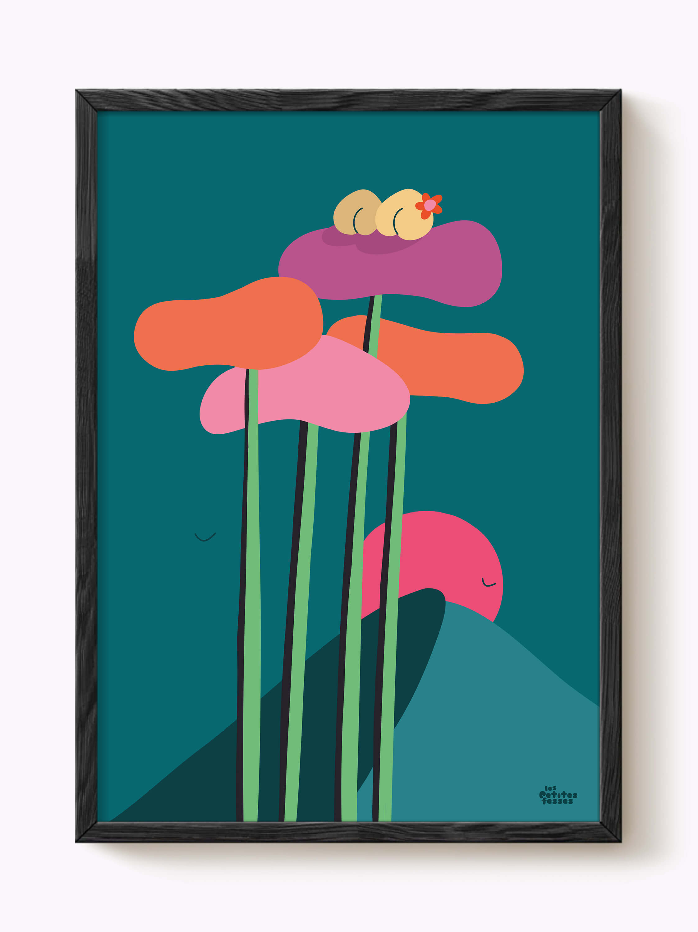 Affiche Sunset sur les pins