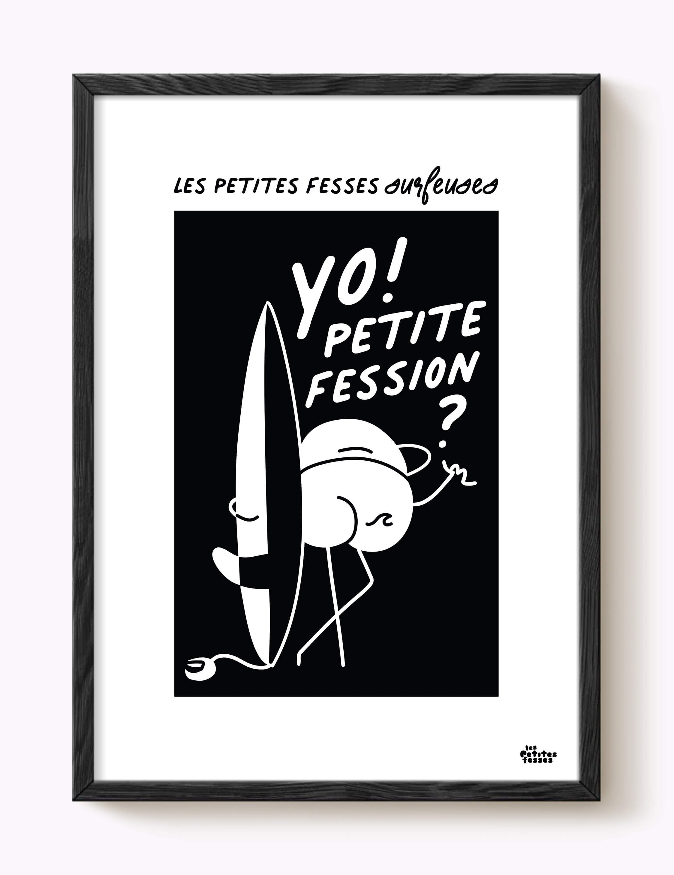 Affiche Les petites fesses surfeuses