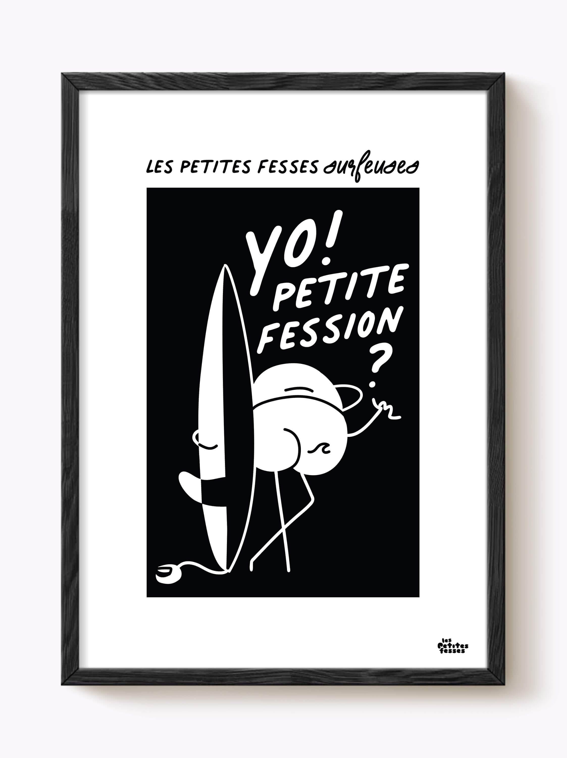 Affiche Les petites fesses surfeuses