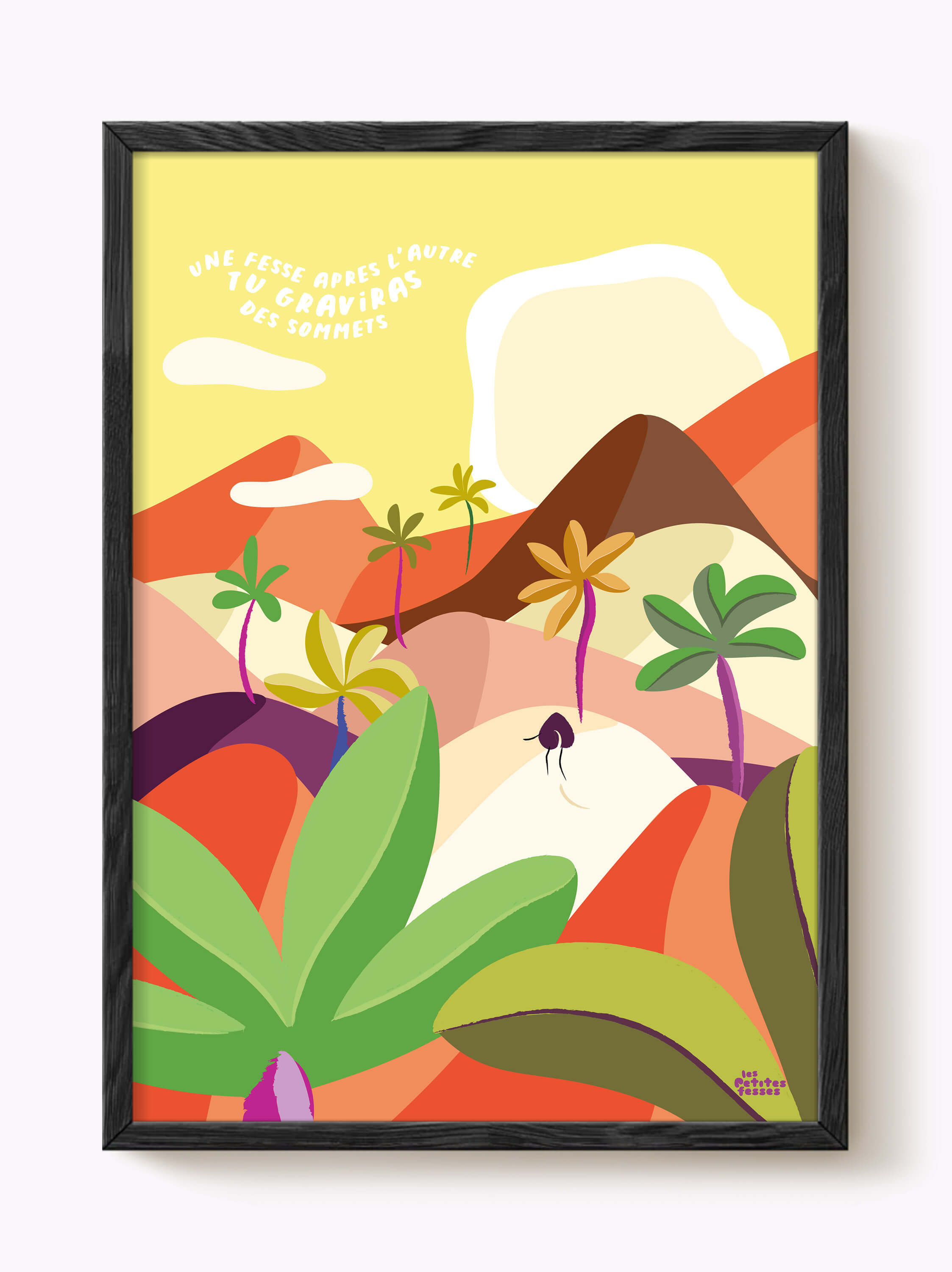 Affiche citation motivation • Une fesse après l'autre