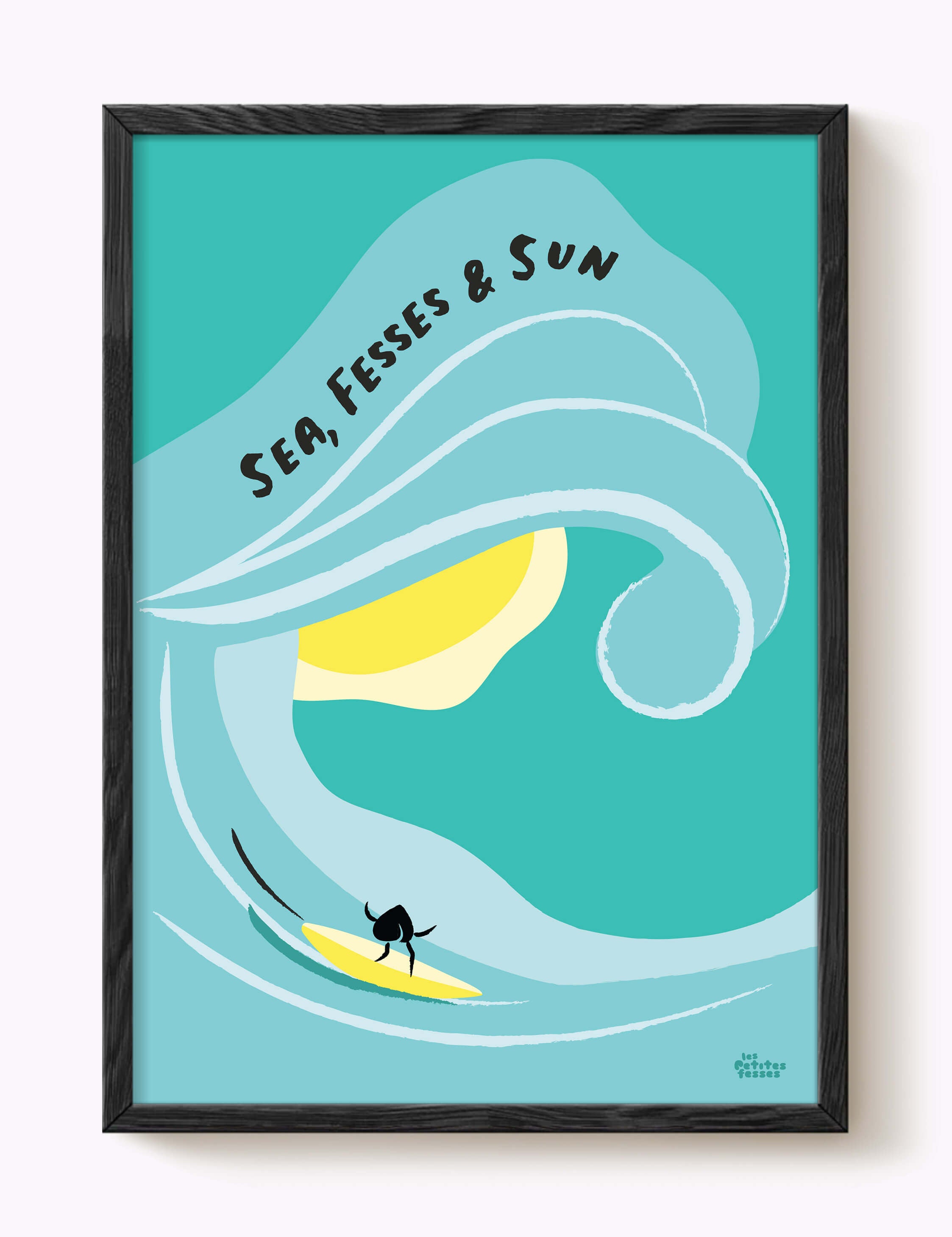 Affiche Surf Sea Fesses & Sun