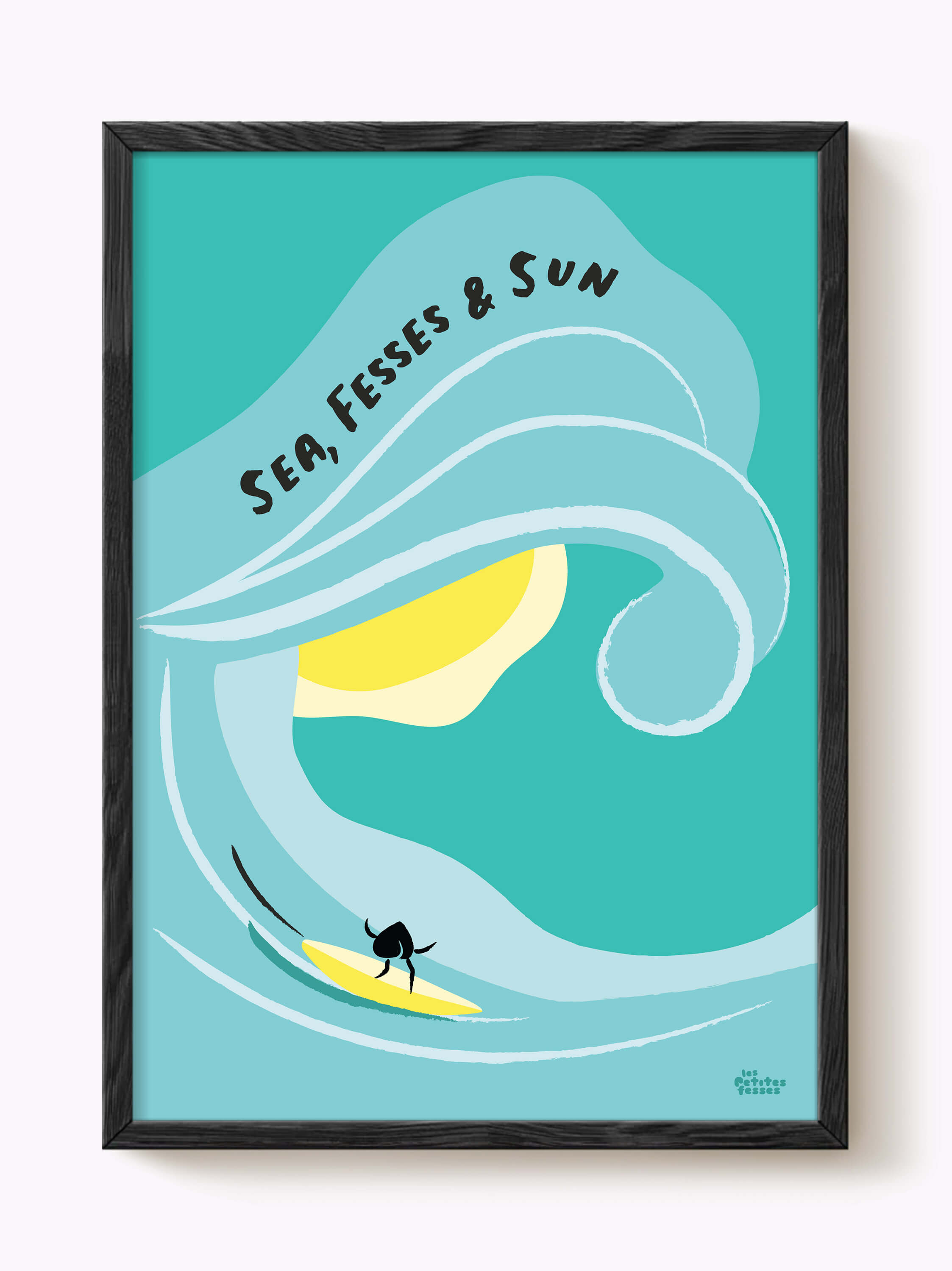 Affiche Surf Sea Fesses & Sun