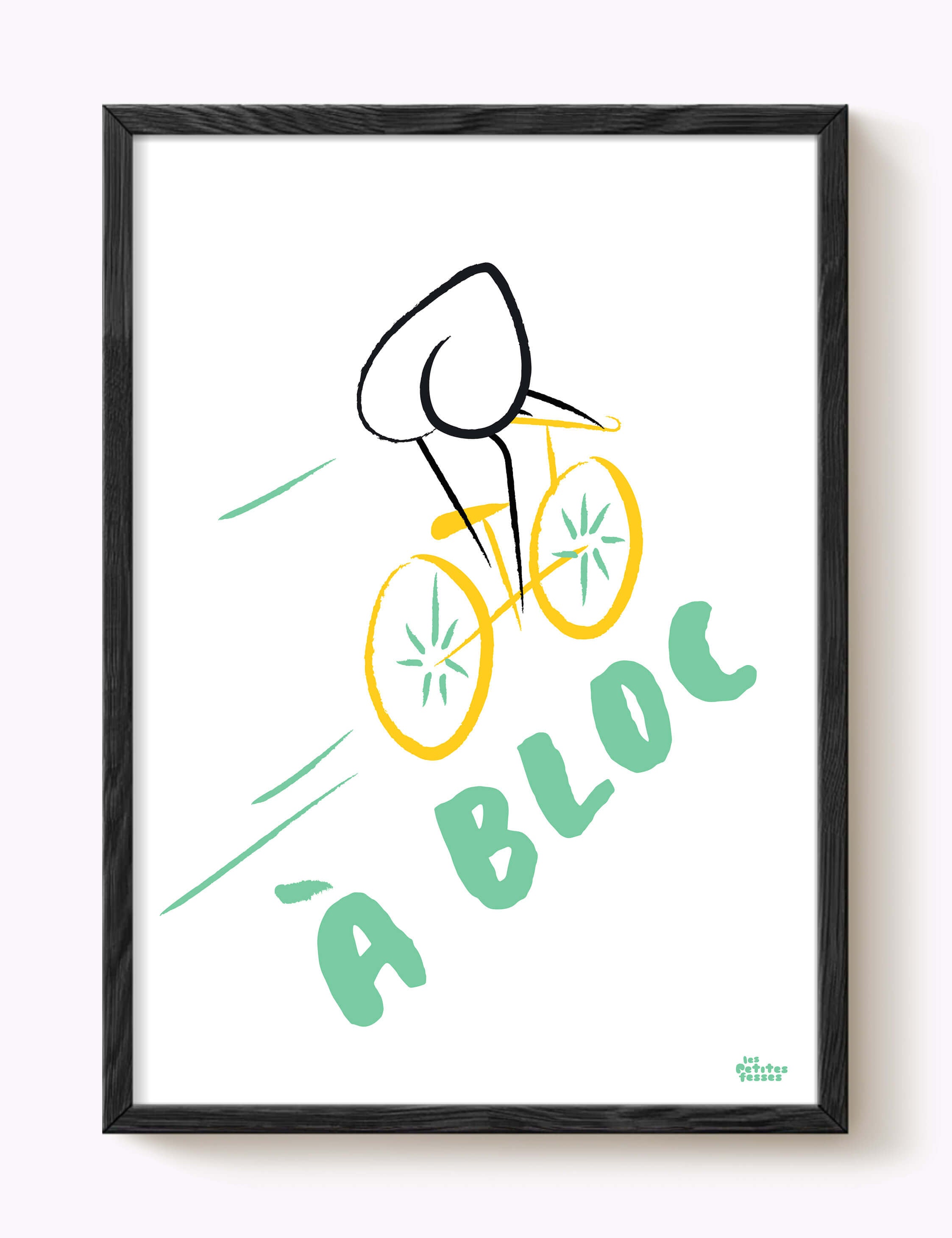 Affiche Vélo À bloc