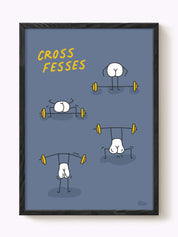 Affiche Crossfit Cross fesses