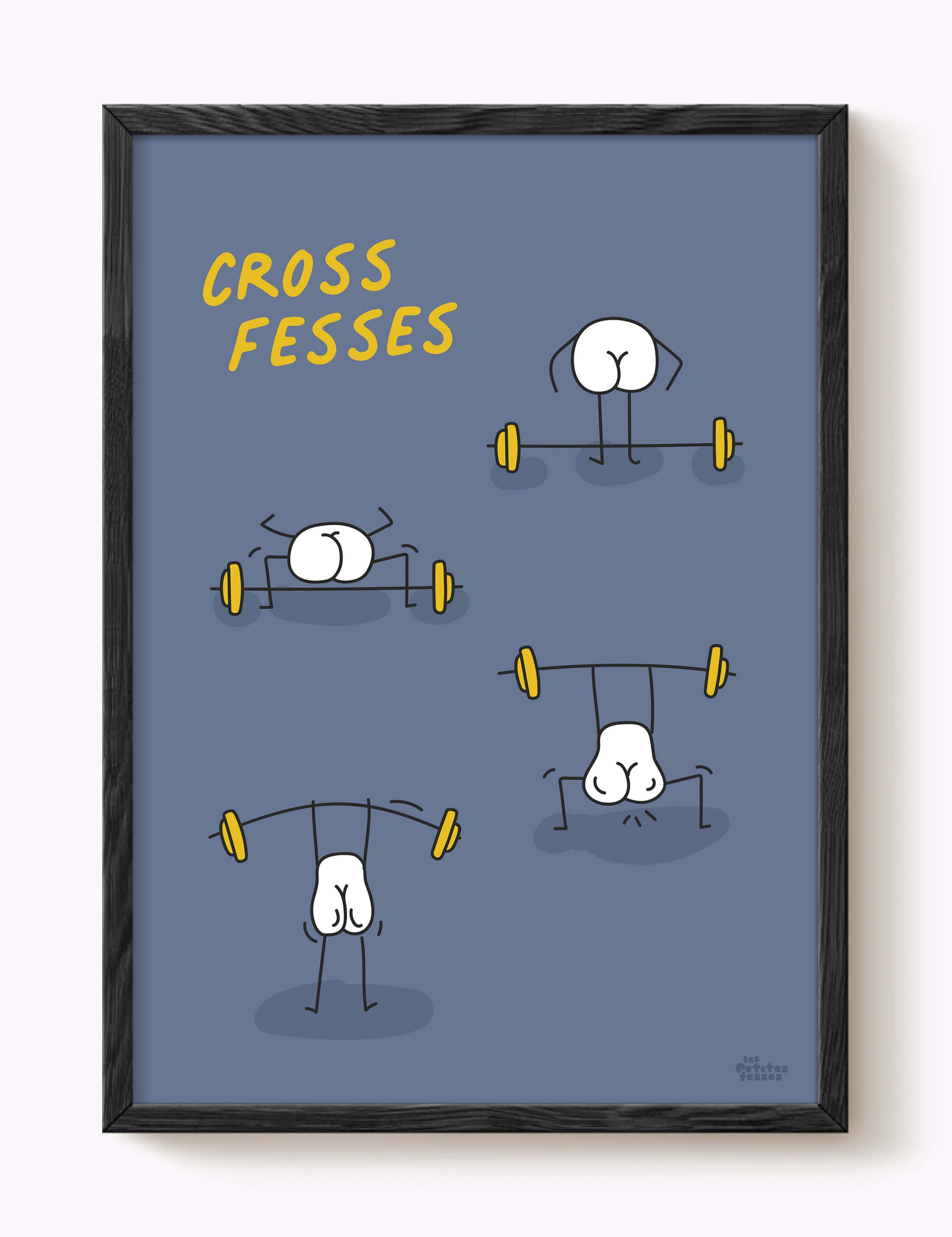 Affiche Crossfit Cross fesses