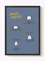 Affiche Crossfit Cross fesses