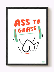 Affiche Muscu Squat Ass to grass