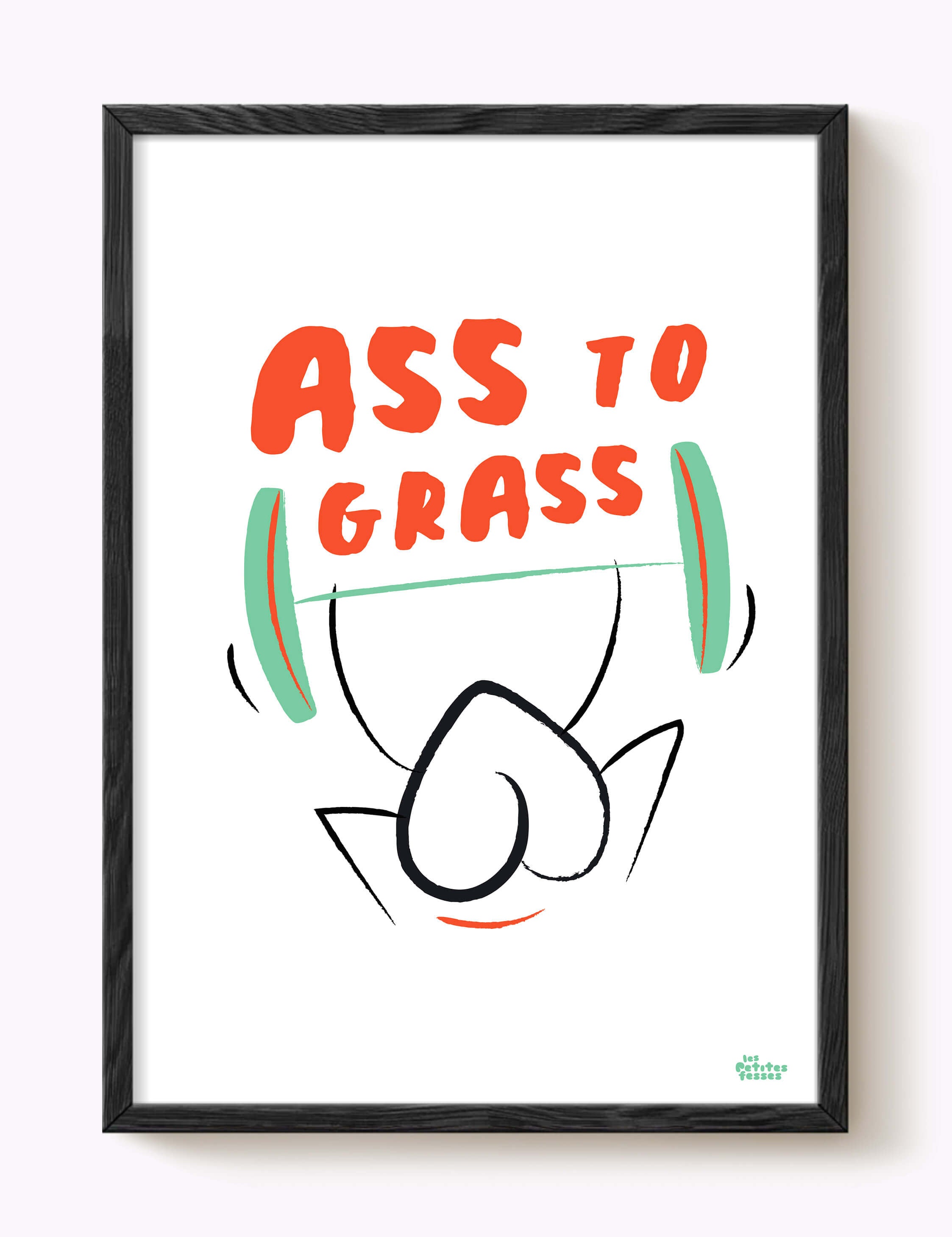 Affiche Muscu Squat Ass to grass