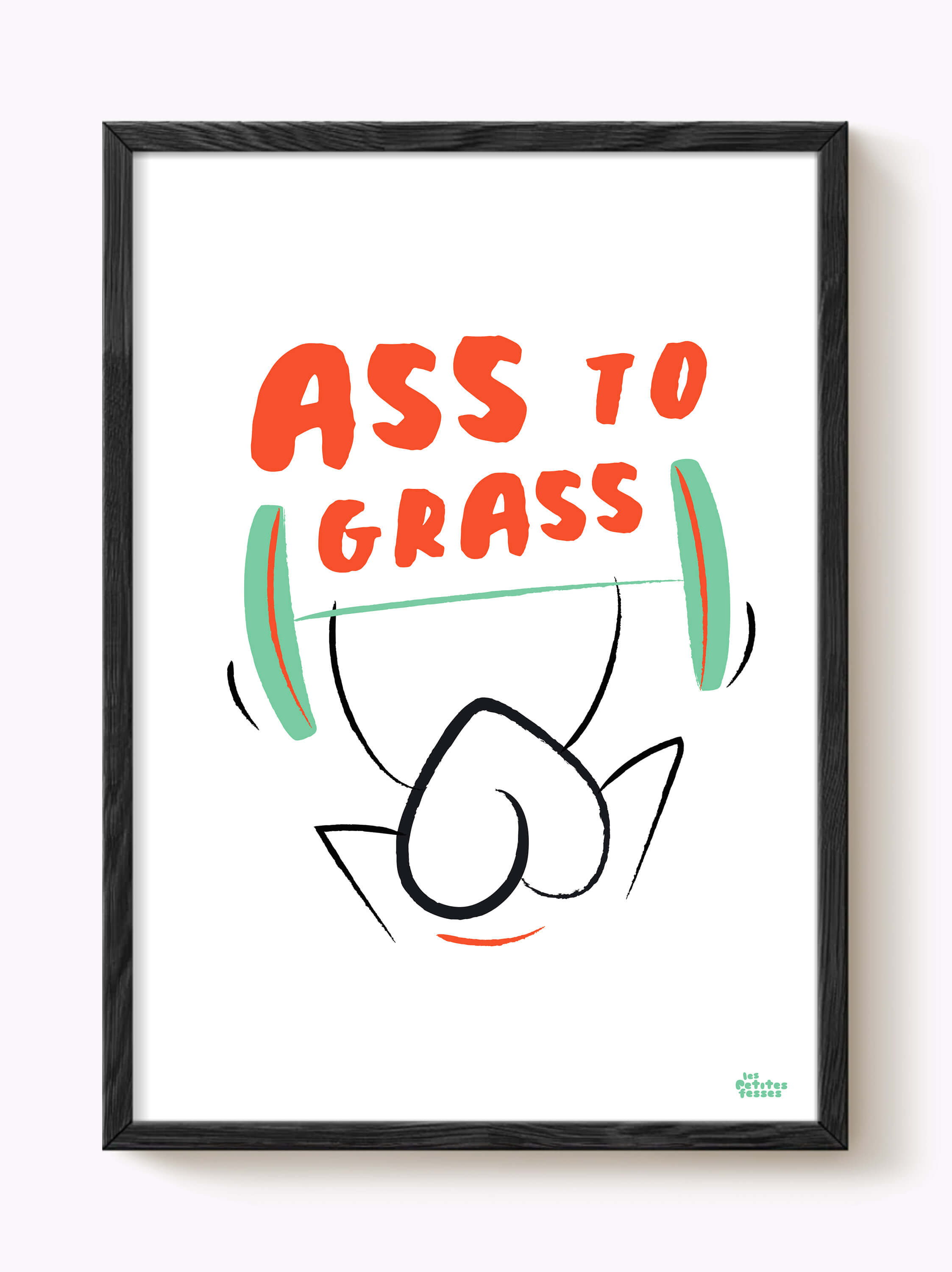 Affiche Muscu Squat Ass to grass