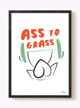 Affiche Muscu Squat Ass to grass