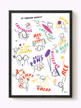 Affiche Le jargon sportif
