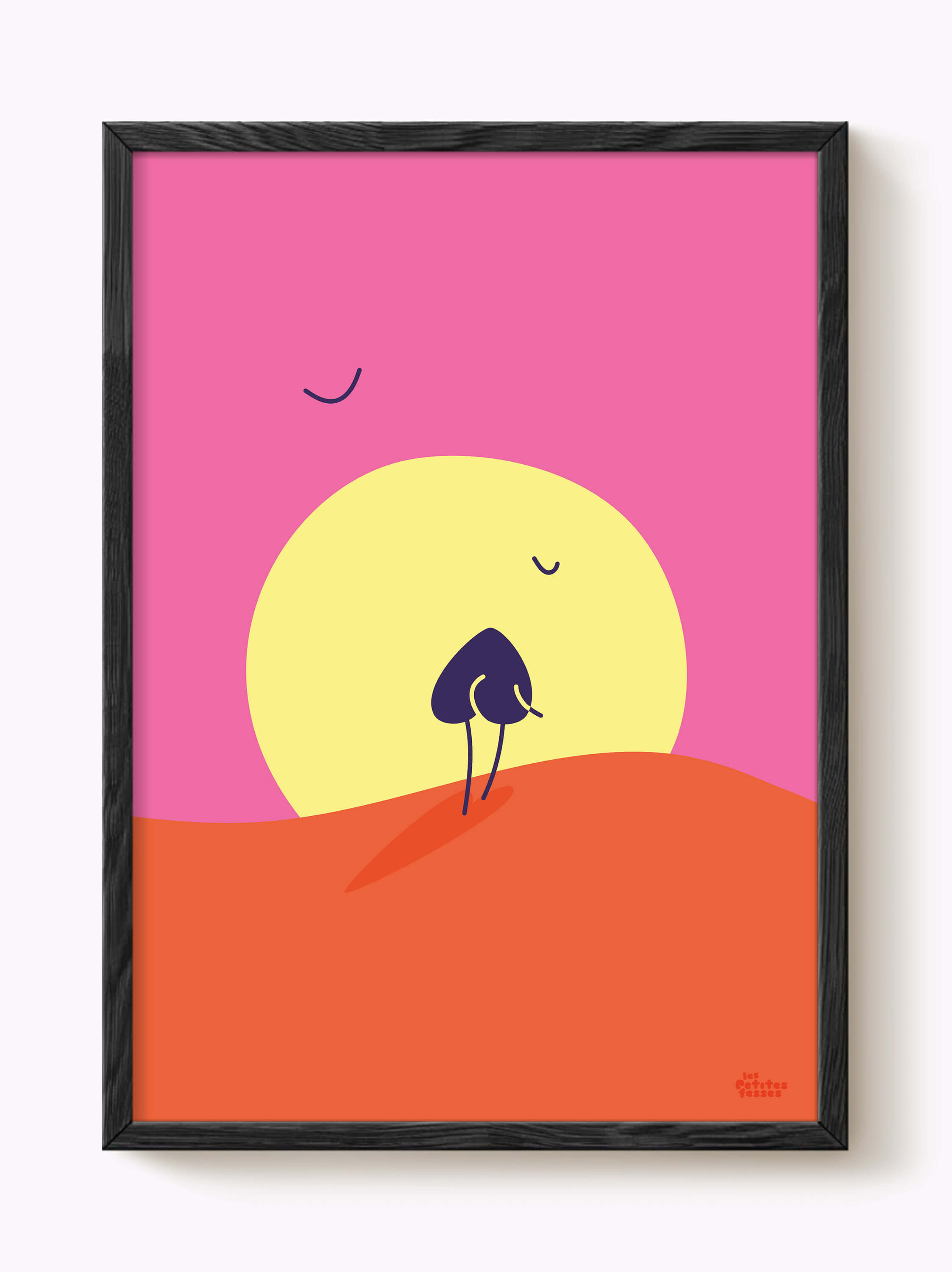 Affiche Sunset rose • Coucher de soleil coloré