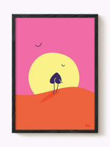 Affiche Sunset rose