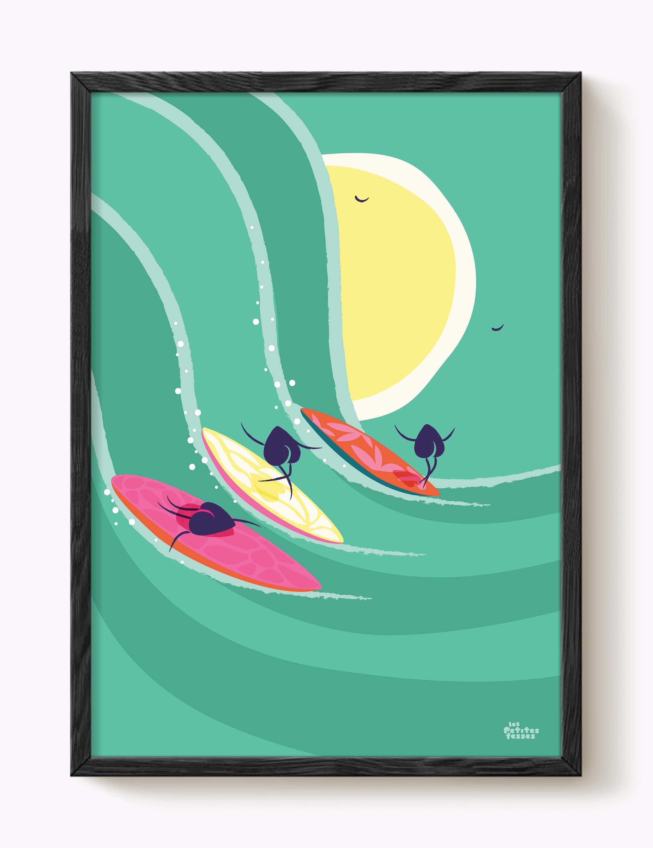 Affiche Trio Surfer