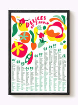 Affiche Calendrier Délices du jardin