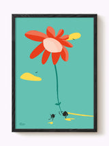 Affiche amour • La fleur