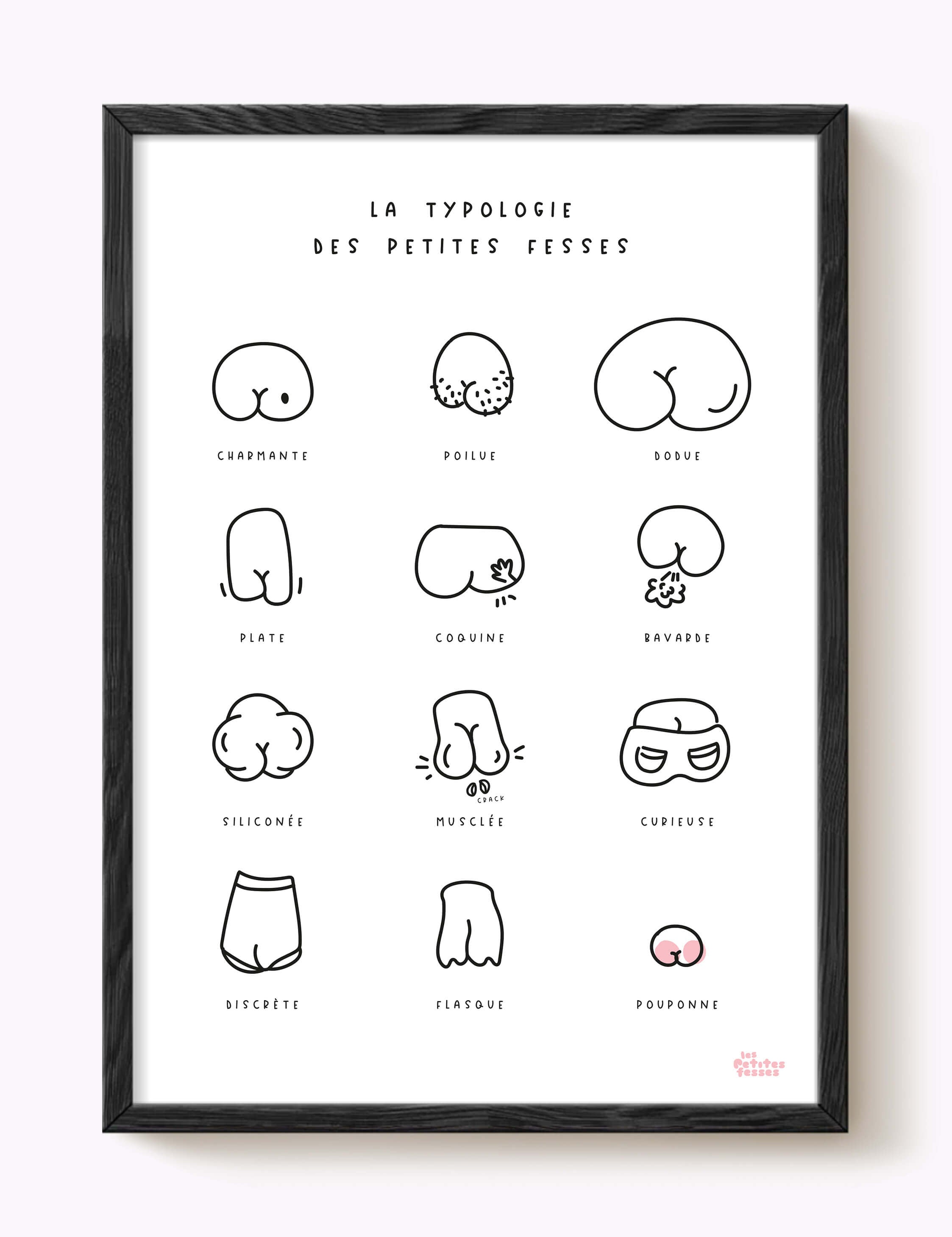 Affiche La typologie des petites fesses