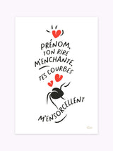 Affiche à personnaliser Rire & Courbes