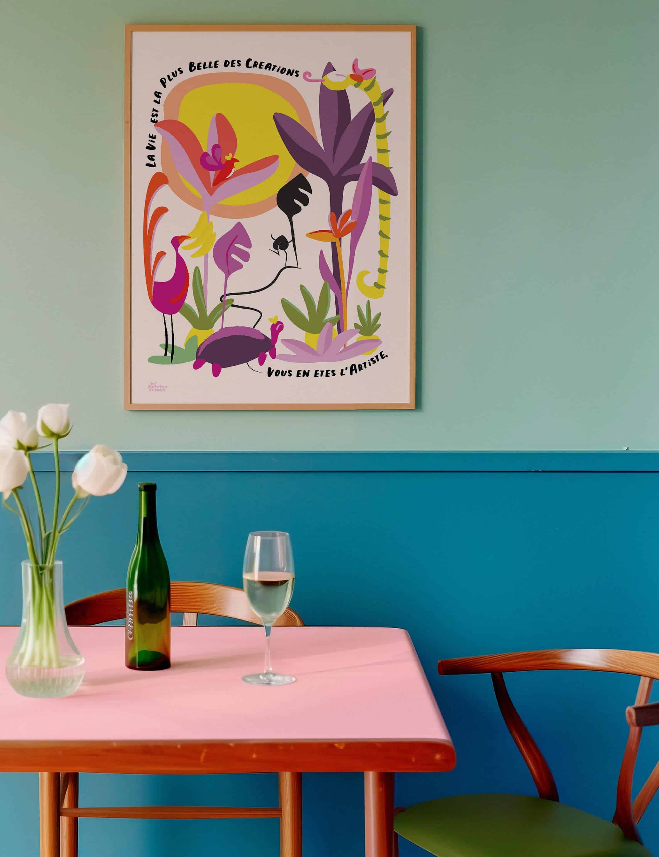 affiche-tropicale--la-vie-est-belle