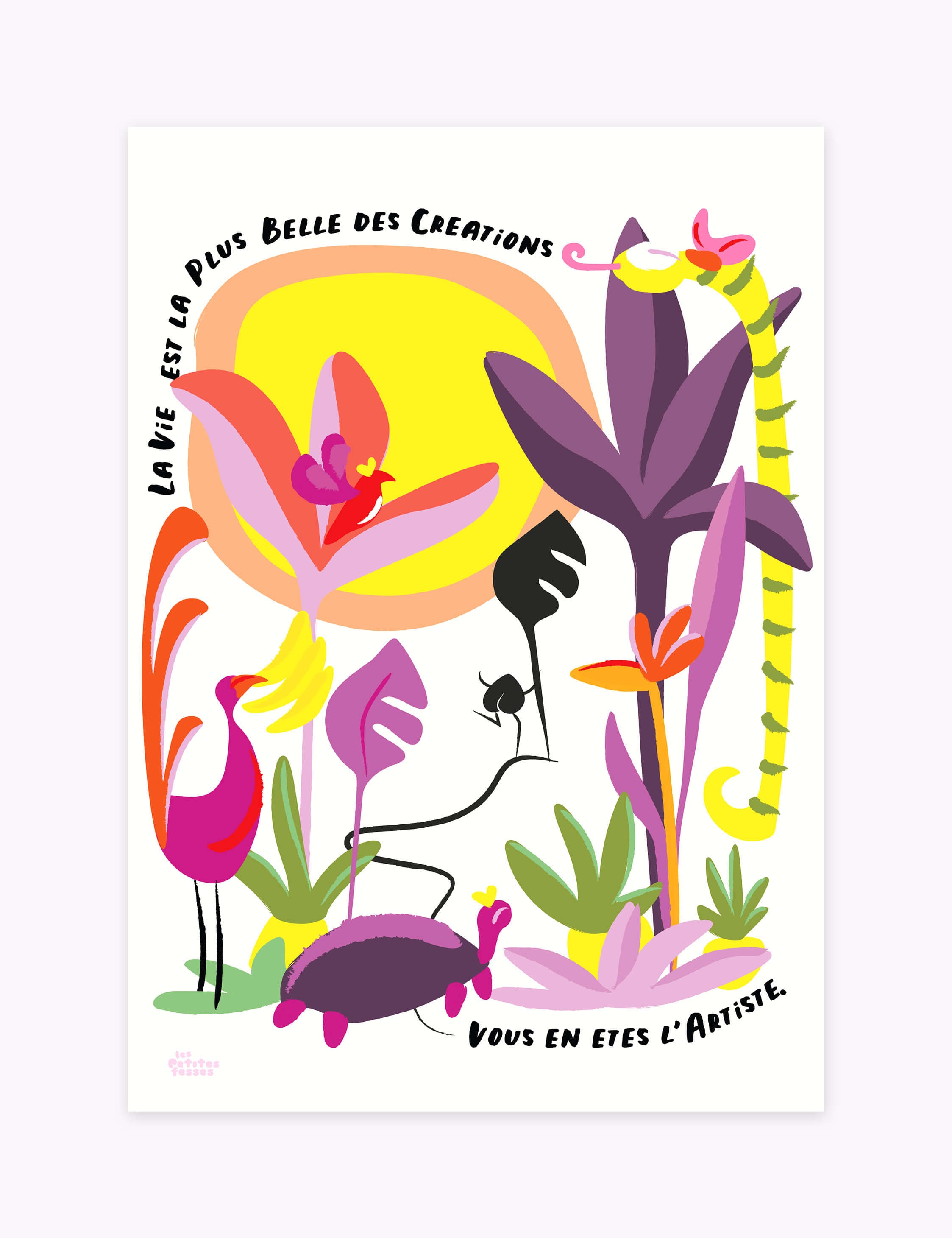 affiche-tropicale--la-vie-est-belle