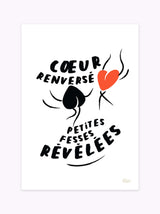 Affiche cœur renversé