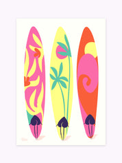 affiche-colorée-surf-3-planches