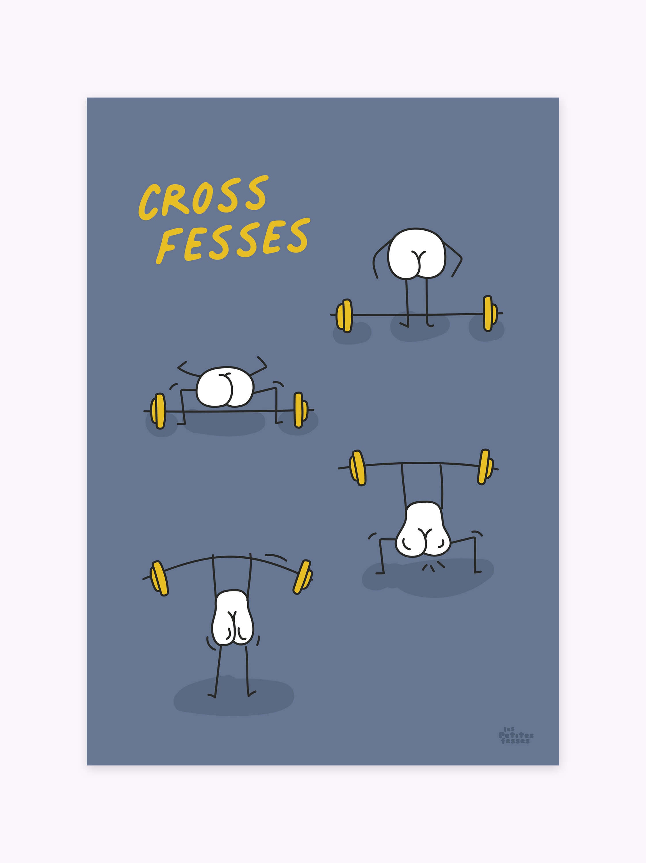 affiche-posture-de-crossfit-grise