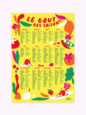 Affiche Calendrier des Fruits et Légumes de saison
