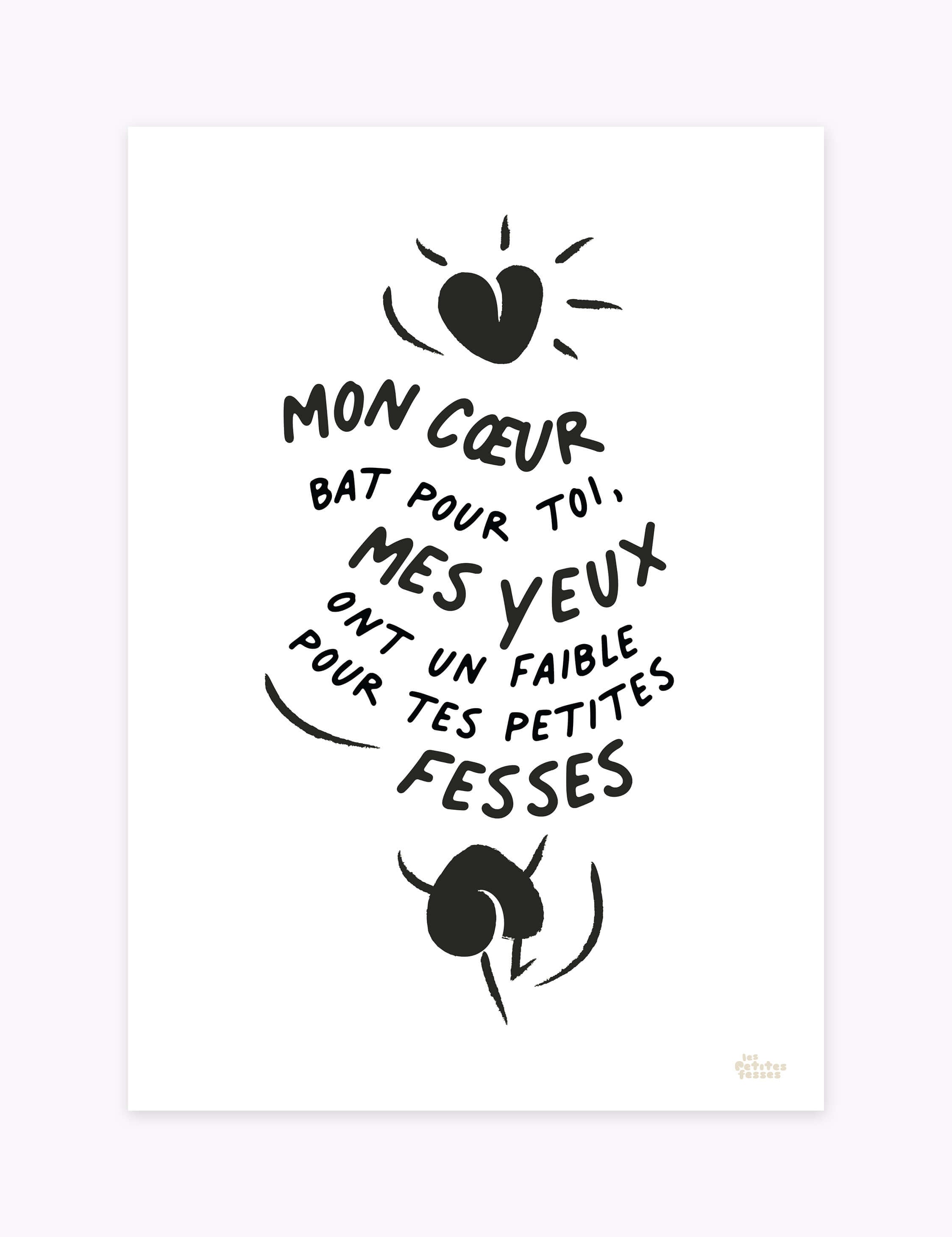 affiche-amour-mon-cœur-bat-pour-toi