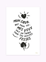 Affiche mon cœur bat pour toi