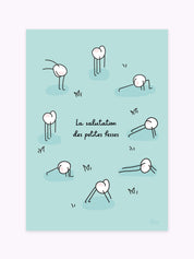 affiche-humour-posture-de-yoga-bleue