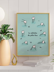 affiche-humour-posture-de-yoga-bleue