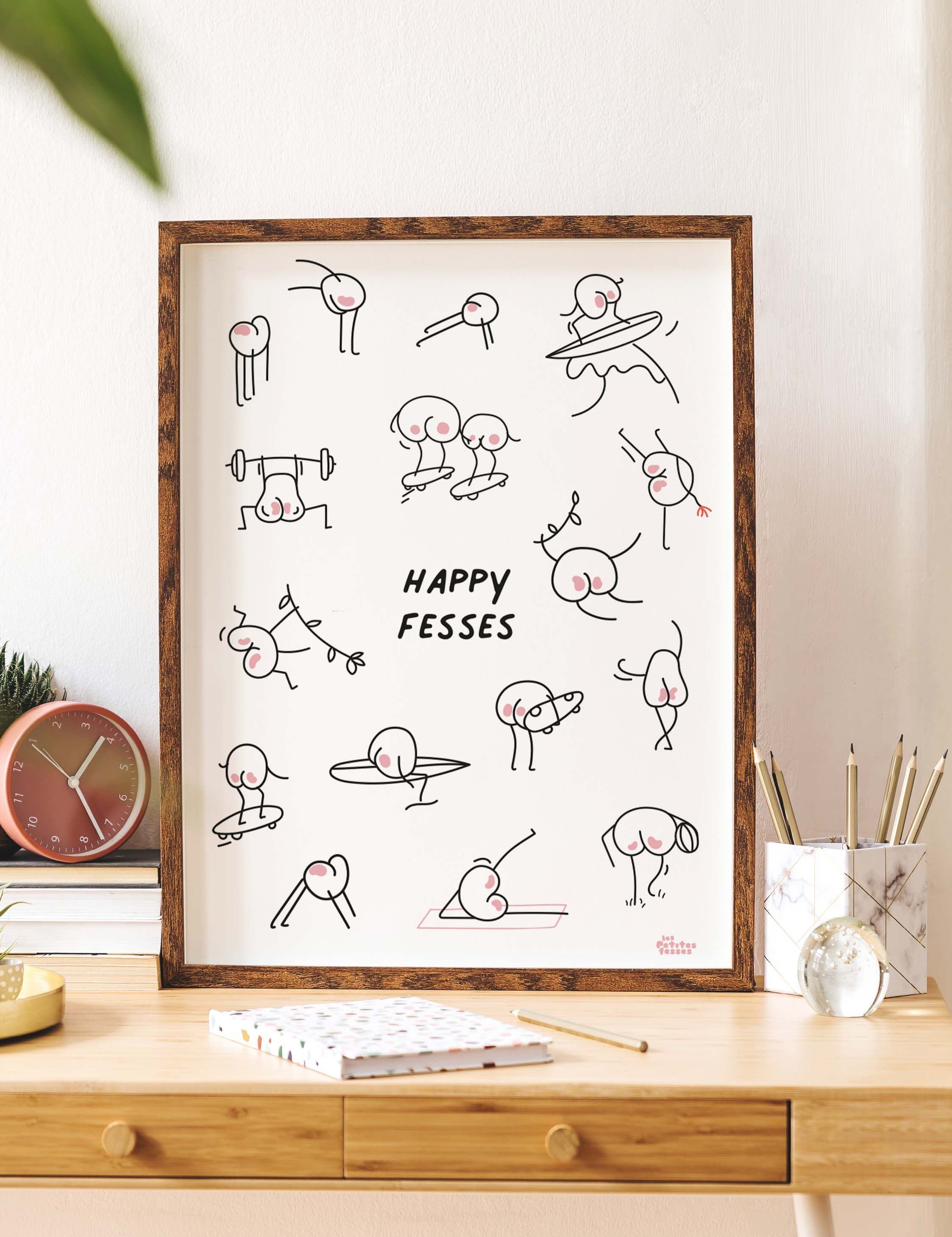 affiche-de-sport-illustrés-en-noir-et-blanc