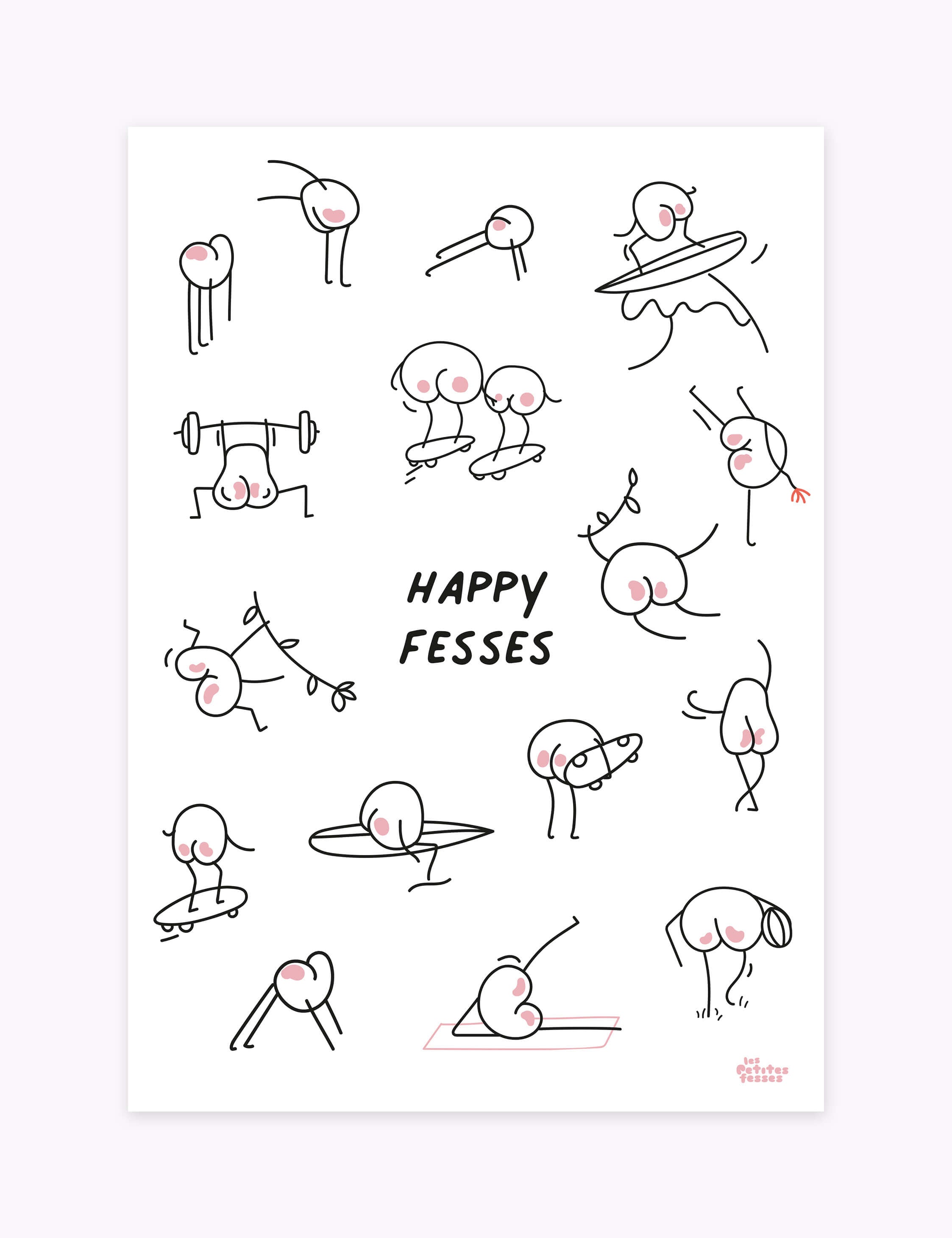 affiche-de-sport-illustrés-en-noir-et-blanc