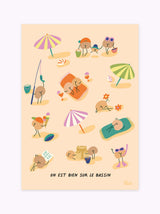 Affiche Journée plage