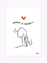 Affiche à personnaliser Chat