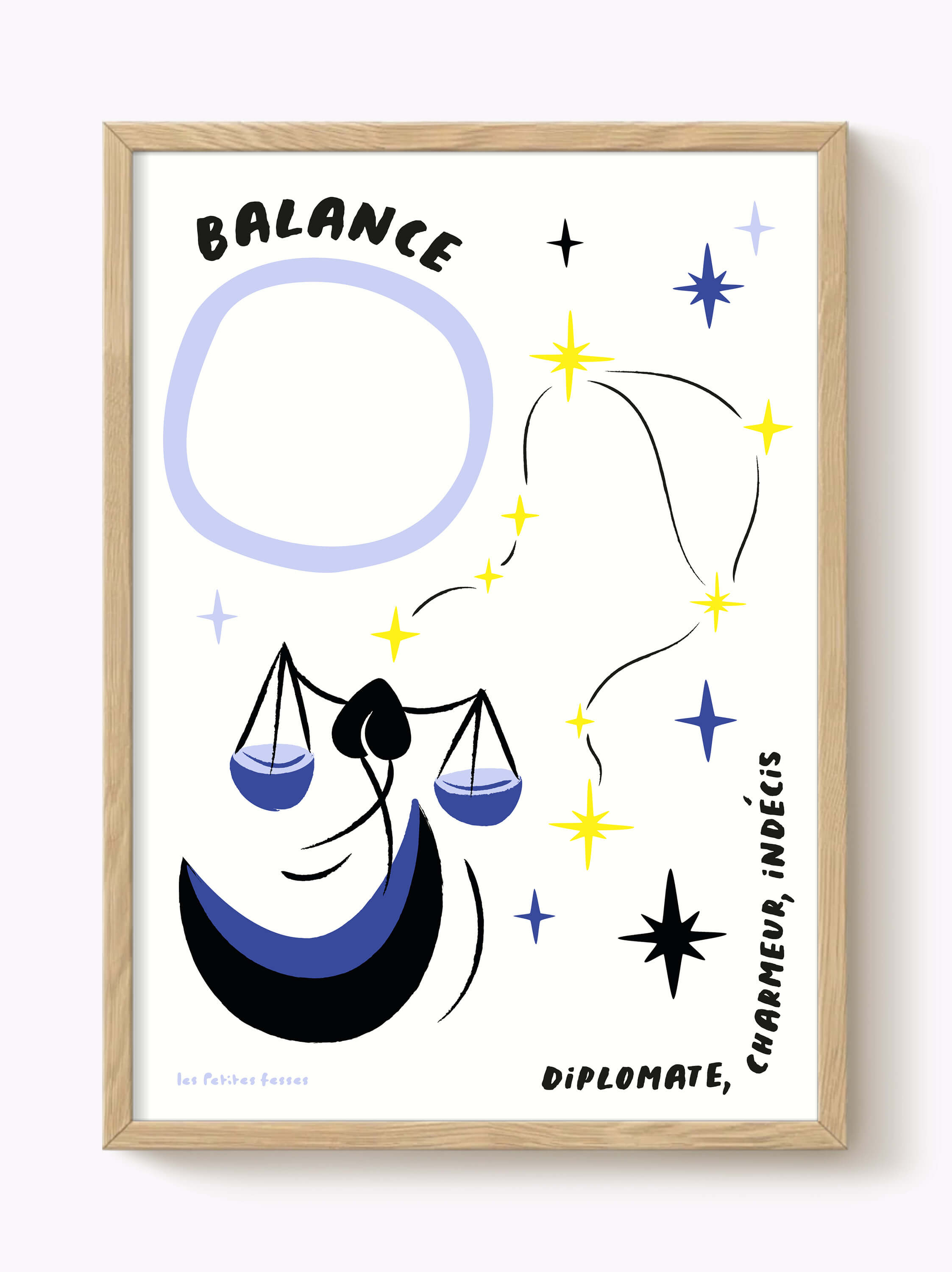 Affiche signe astrologique Balance