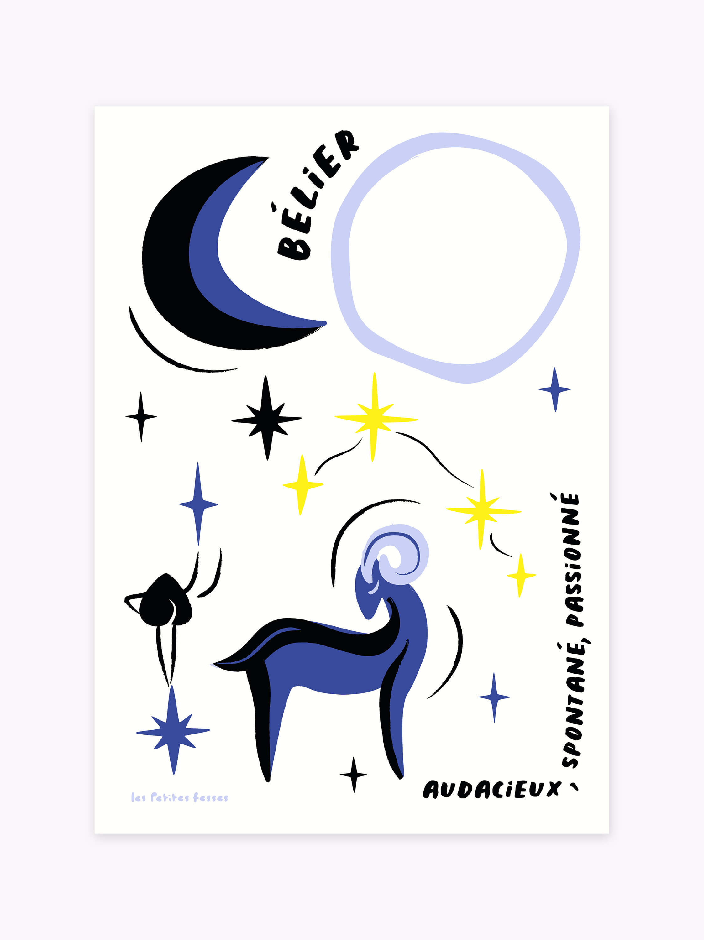 Affiche signe astrologique Bélier