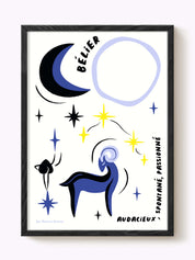 Affiche signe astrologique Bélier