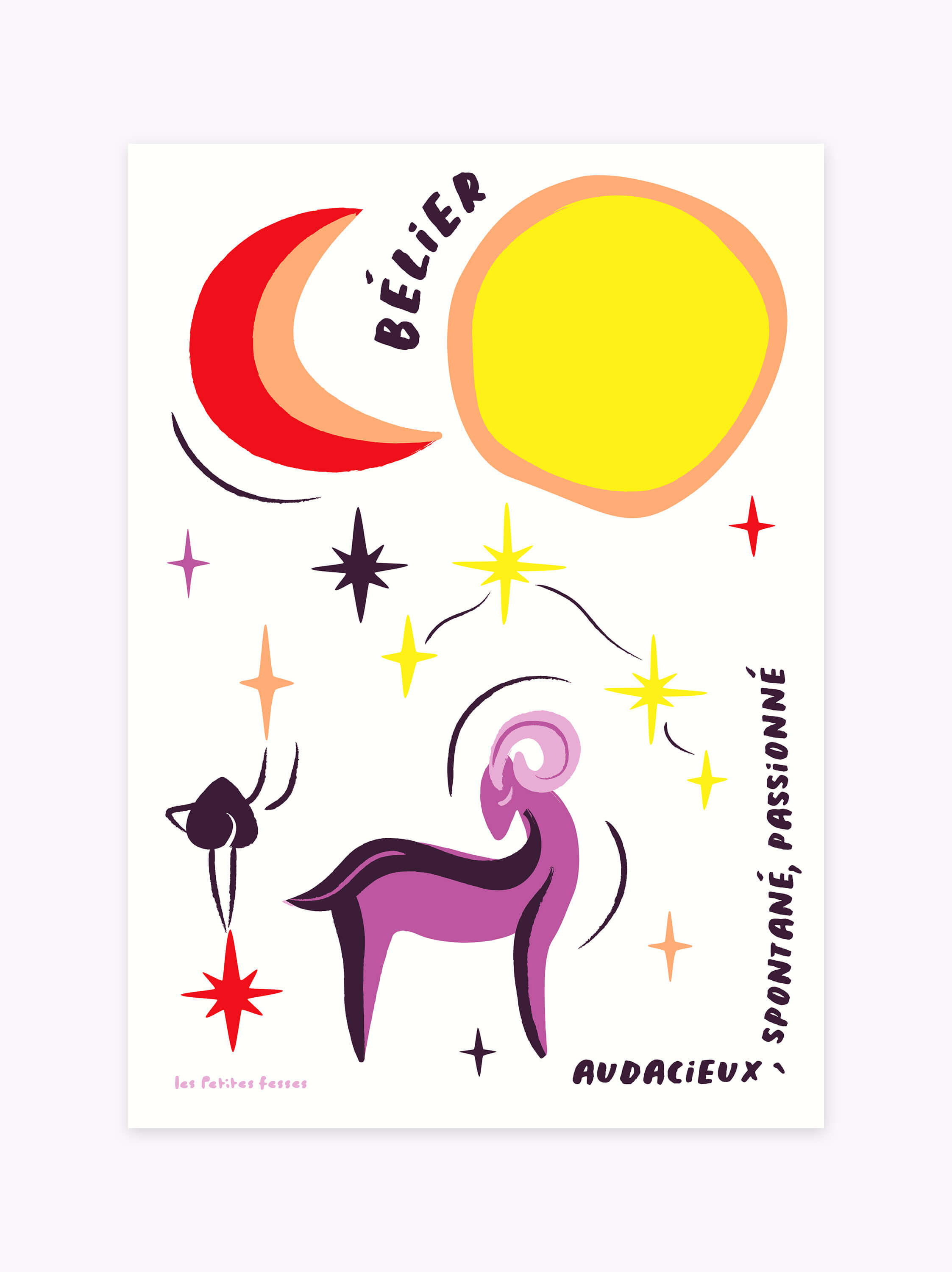 Affiche signe astrologique Bélier