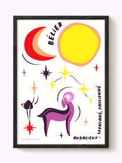 Affiche signe astrologique Bélier