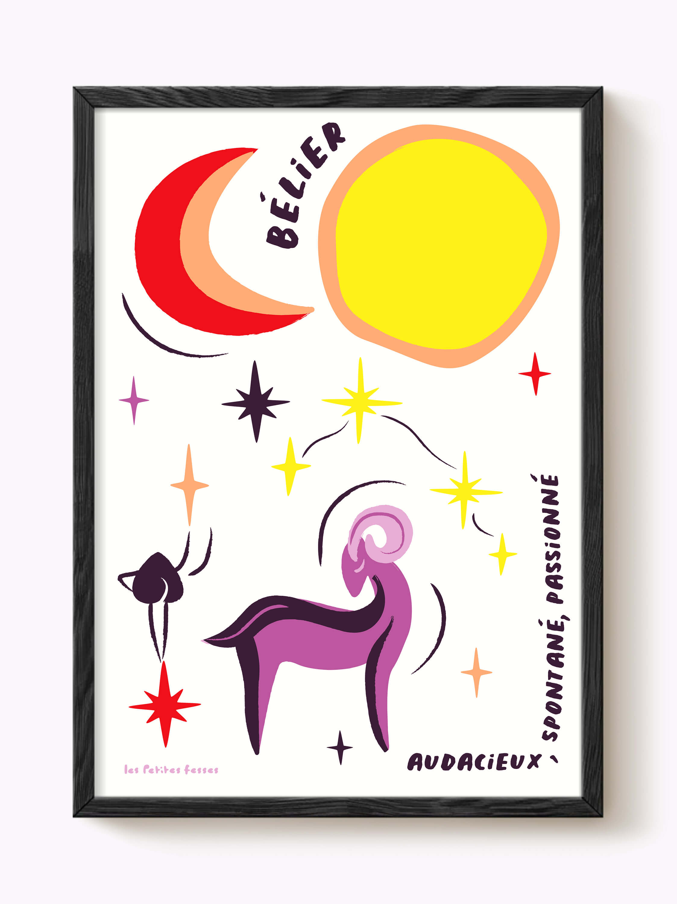 Affiche signe astrologique Bélier