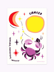 Affiche signe astrologique Cancer