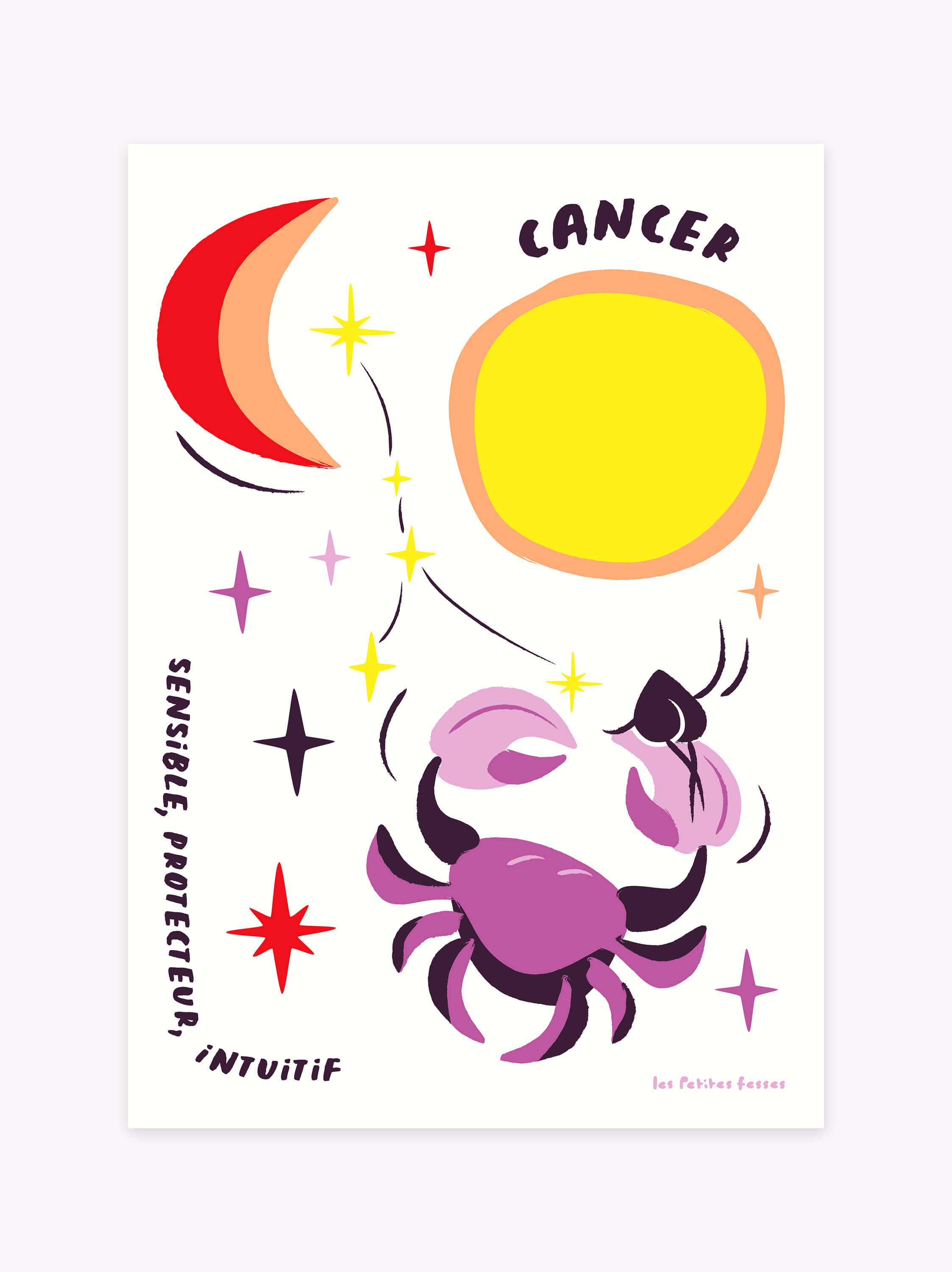 Affiche signe astrologique Cancer