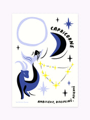 Affiche signe astrologique Capricorne
