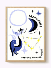 Affiche signe astrologique Capricorne