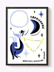 Affiche signe astrologique Capricorne