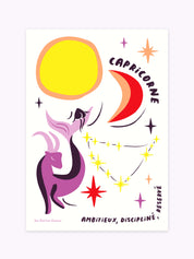 Affiche signe astrologique Capricorne