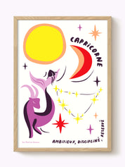 Affiche signe astrologique Capricorne