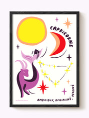 Affiche signe astrologique Capricorne